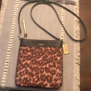 Coach Ocelot print crossbody pocketbook